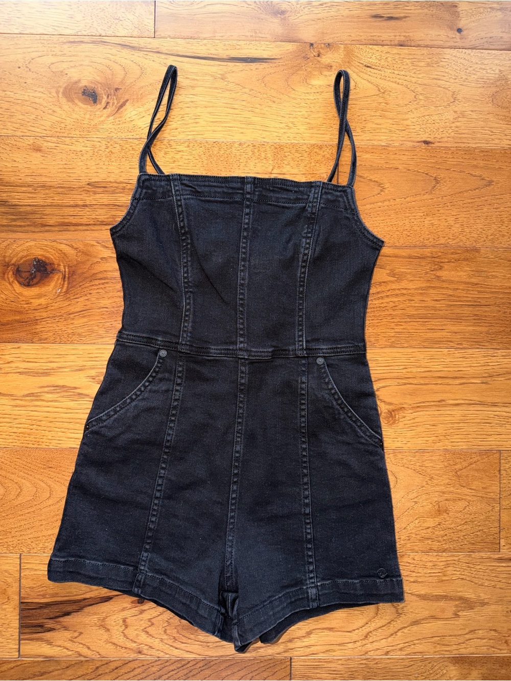 Women’s Volcom Black Liberator Denim Romper Size XS